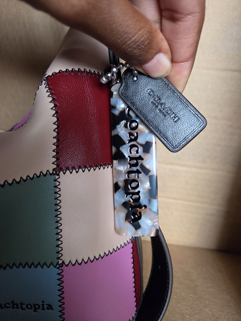 Coachtopia Multicolor Alter Ego Patchwork Leather Shoulder Bag - Picture 3 of 16